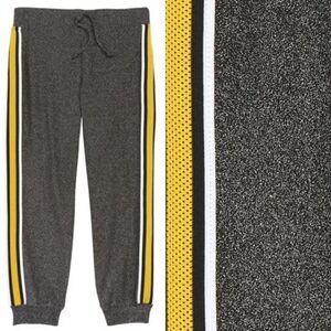 Mia Chica Sparkle Side Tape Jogger Pants Big Girls